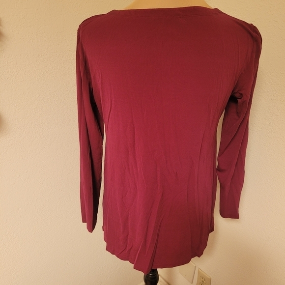 Eileen Fisher Silk Long Sleeve Knit Top - Picture 4 of 4